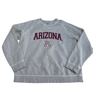 Campus Drive University of Arizona Crew Neck Sweatshirt Heather Gray, Size XL